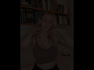 EDGING JOI - BUSTY BLONDE GIRL GIVES YOU INSTRUCTIONS TO JERK AND MAKES YOU CUM FOR HER