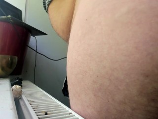 teasing with my bum and showing warts