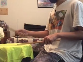 parents moaning in the other room while i'm playing drums 8