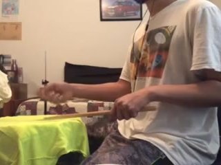 parents moaning in the other room while i'm playing drums 8