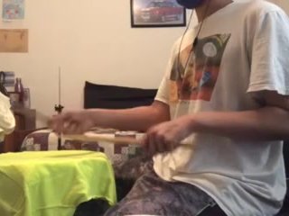 parents moaning in the other room while i'm playing drums 8