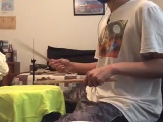 parents moaning in the other room while i'm playing drums 8