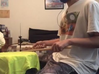 parents moaning in the other room while i'm playing drums 8