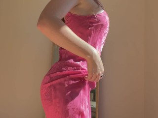 Thick Ass Amateur Blonde Getting Dressed - Dresses Try On Haul