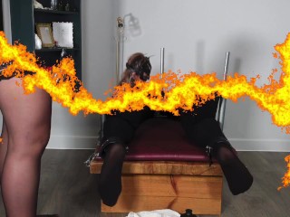 Training Zero Femdom Predicament Bondage Anal or Ballbusting? CBT Fisting Cattle Prod Real Homemade