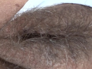 Stepson jerks off looking at my hairy pussy and asks me if he wants to fuck me