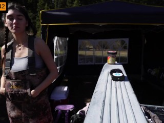 Innocent Teen Aubry Babcock Roughly Fucked Camping In a Tent
