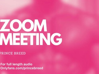 Daddy pounds his slut during a zoom meeting