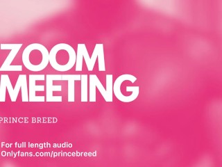 Daddy pounds his slut during a zoom meeting