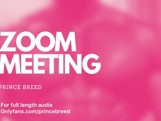 Daddy pounds his slut during a zoom meeting