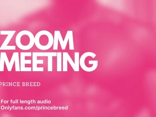 Daddy pounds his slut during a zoom meeting