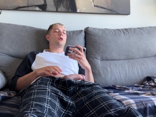 1WINPORN Step Sister Came Home Early - Caught Step Brother Jerk Off and Handjob Him When Watch Porn!