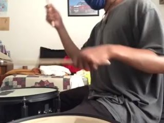 parents moaning in the other room while i'm playing drums 45