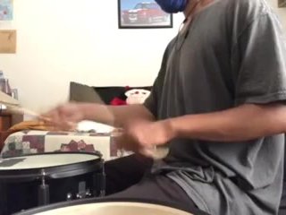 parents moaning in the other room while i'm playing drums 45