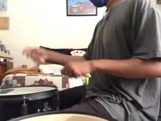 parents moaning in the other room while i'm playing drums 45