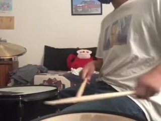 parents moaning in the other room while i'm playing drums 54