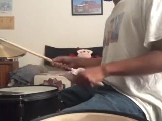 parents moaning in the other room while i'm playing drums 54