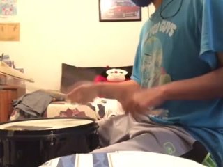 parents moaning in the other room while i'm playing drums 55