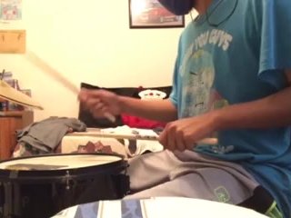 parents moaning in the other room while i'm playing drums 55