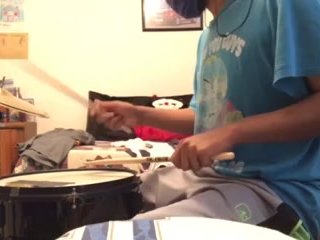 parents moaning in the other room while i'm playing drums 55