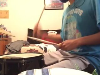 parents moaning in the other room while i'm playing drums 55