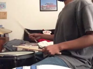 parents moaning in the other room while i'm playing drums 56