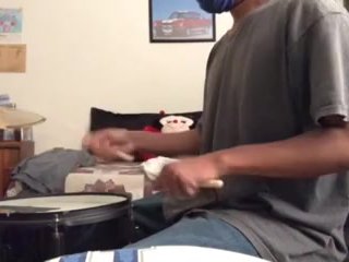 parents moaning in the other room while i'm playing drums 56