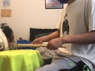 parents moaning in the other room while i'm playing drums 30