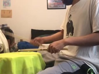 parents moaning in the other room while i'm playing drums 30