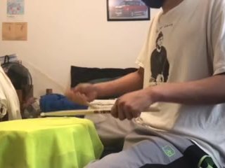 parents moaning in the other room while i'm playing drums 30