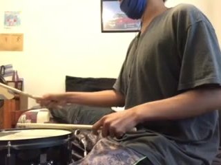 playing the pornhub theme on drums while parents are moaning in the other room