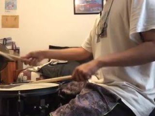 parents moaning in the other room while i'm playing drums 34