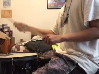 parents moaning in the other room while i'm playing drums 34