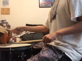 parents moaning in the other room while i'm playing drums 34