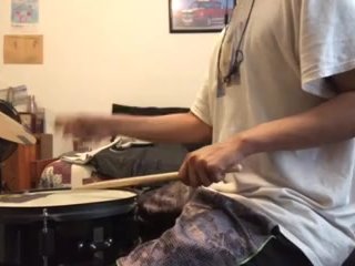 parents moaning in the other room while i'm playing drums 34