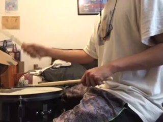 parents moaning in the other room while i'm playing drums 34