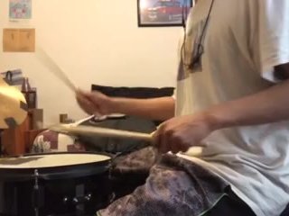 parents moaning in the other room while i'm playing drums 34