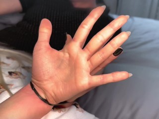 Tape bondage blowjob