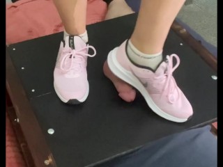 CBT in my pink Nike trainers.