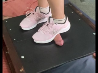 CBT in my pink Nike trainers.