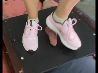 CBT in my pink Nike trainers.