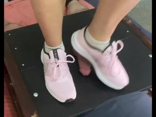 CBT in my pink Nike trainers.