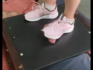 CBT in my pink Nike trainers.