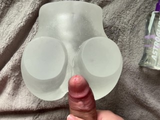 *ASMR MOANING* Trying out my new toy with a huge creampie