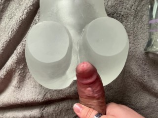 *ASMR MOANING* Trying out my new toy with a huge creampie