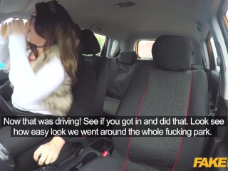 Fake Driving School - Slutty ex-con with big tits is needy for cock so takes control of her teacher