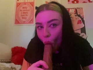 POV: chubby gf sucks your cock and rides til you cum deep inside her