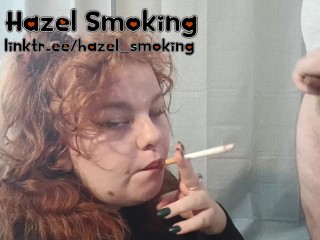 Goth smoking blowjob