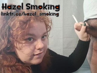 Goth smoking blowjob