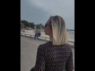 Littleangel84 - Mon vlog hard à Cannes ! Exhibs et baises publiques !